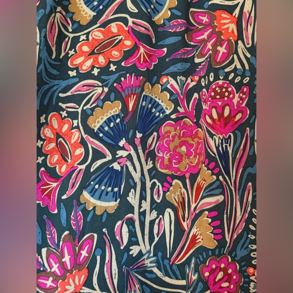 NWT Natural Life Lizzie dress in green floral size Small - Picture 2 of 5